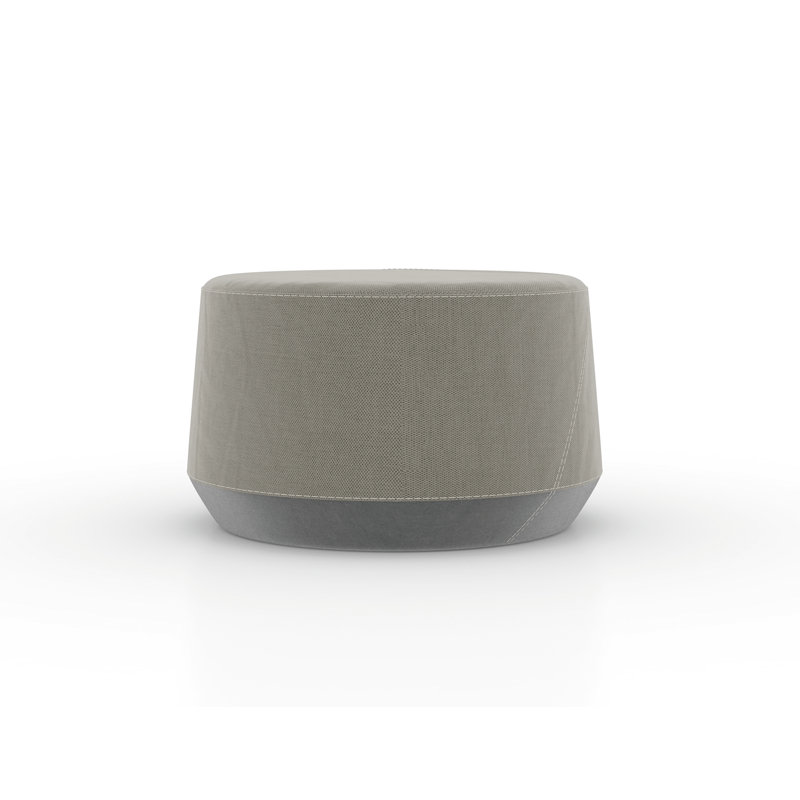 Pog II Solid Accent Stool with Sturdy Design, Durable Upholstery, Multiple Sizes, Heather