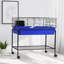Tablettes de hamster avec cages combinant acier bleu et acier mesurant 33 x 18,5 x 35 pouces