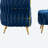 Misheel Velvet Barrel Chair with Ottoman-613010296