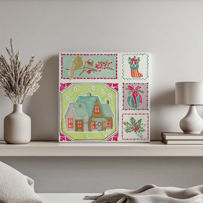 Christmas Patchwork I by Melissa Wang Canvas Art Print