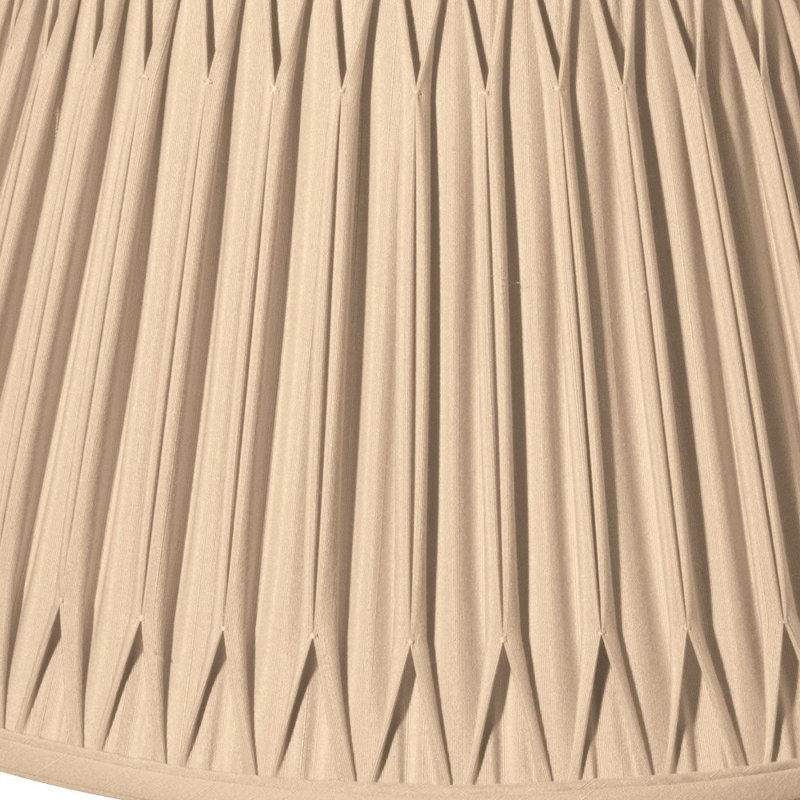 Abat-jour shantung en forme de cloche 16 po, H 10 po x l 18 po x P 18 po, Or