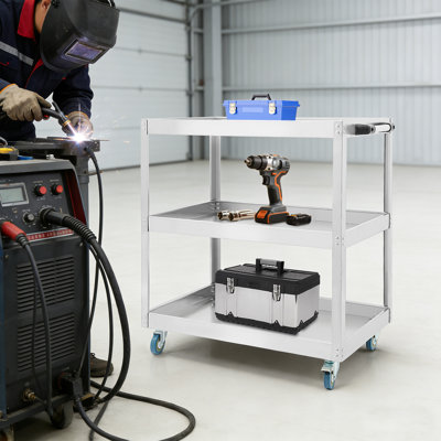 Chariot en acier inoxydable pour garage, atelier