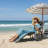 Chaise Lounge Chair Outdoor, 5-Position Adjustable Sun Tanning Chair with Carrying Handle and Side Pocket, Folding Bed Cot with Removable Pillow for Garden, Beach, Patio, Pool, Camp-1072008495