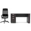 Ensemble de bureau d'écriture 2 pièces avec chaise Newsoms