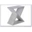 Table d'appoint contemporaine en placage gris délavé, parfaite pour les petits espaces dans les chambres et les salons
