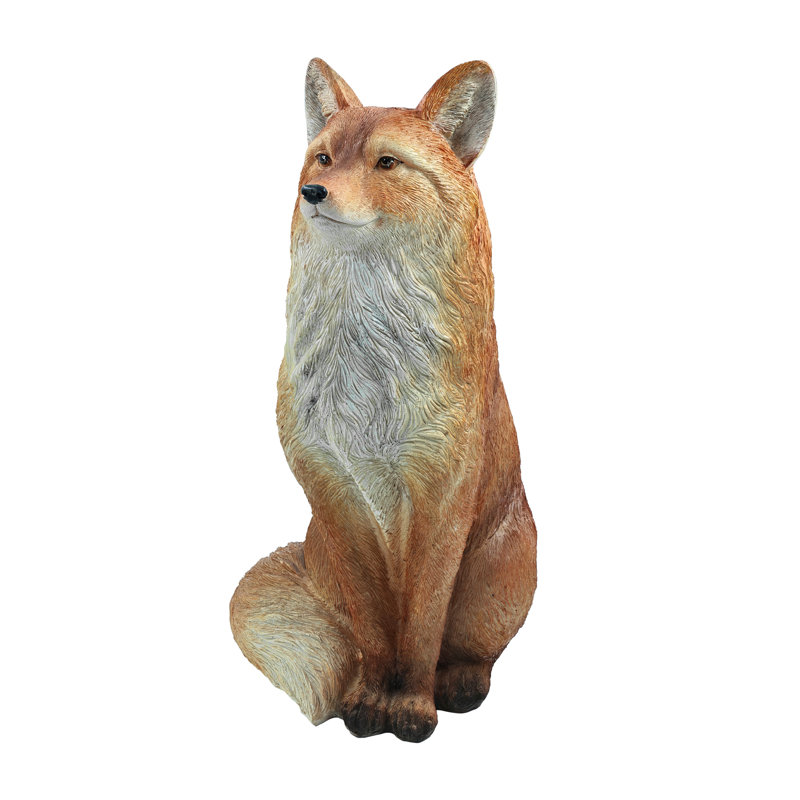 Seated Fox Sculpture