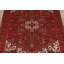 Tapis traditionnel rouge à motif géométrique 8 x 12