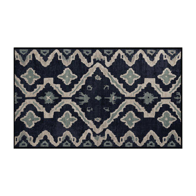 Tapis gris lavable à la machine