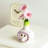 Funny Garlic Ceramic Vase, Cute Handmade Flower Vases, Small Vase For Flowers