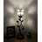 Simonetti Tiffany Torch Table Lamp Stained Glass Baroque Style USB Ports LED Bulb 6"W*6"D*20"H-1656783140