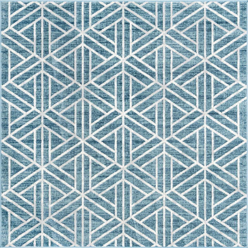 Eshin Abstract Indoor Rug, Square 7'