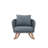 Contemporary Minimalist Wicker Rocking Chair-396700956