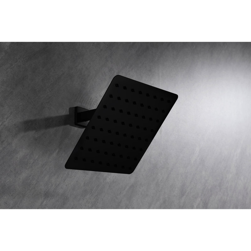 Shower Head - 304 Stainless Steel Waterfall With Self Nozzles, Matte Black, Modern Popular Bathroom, Matte Black