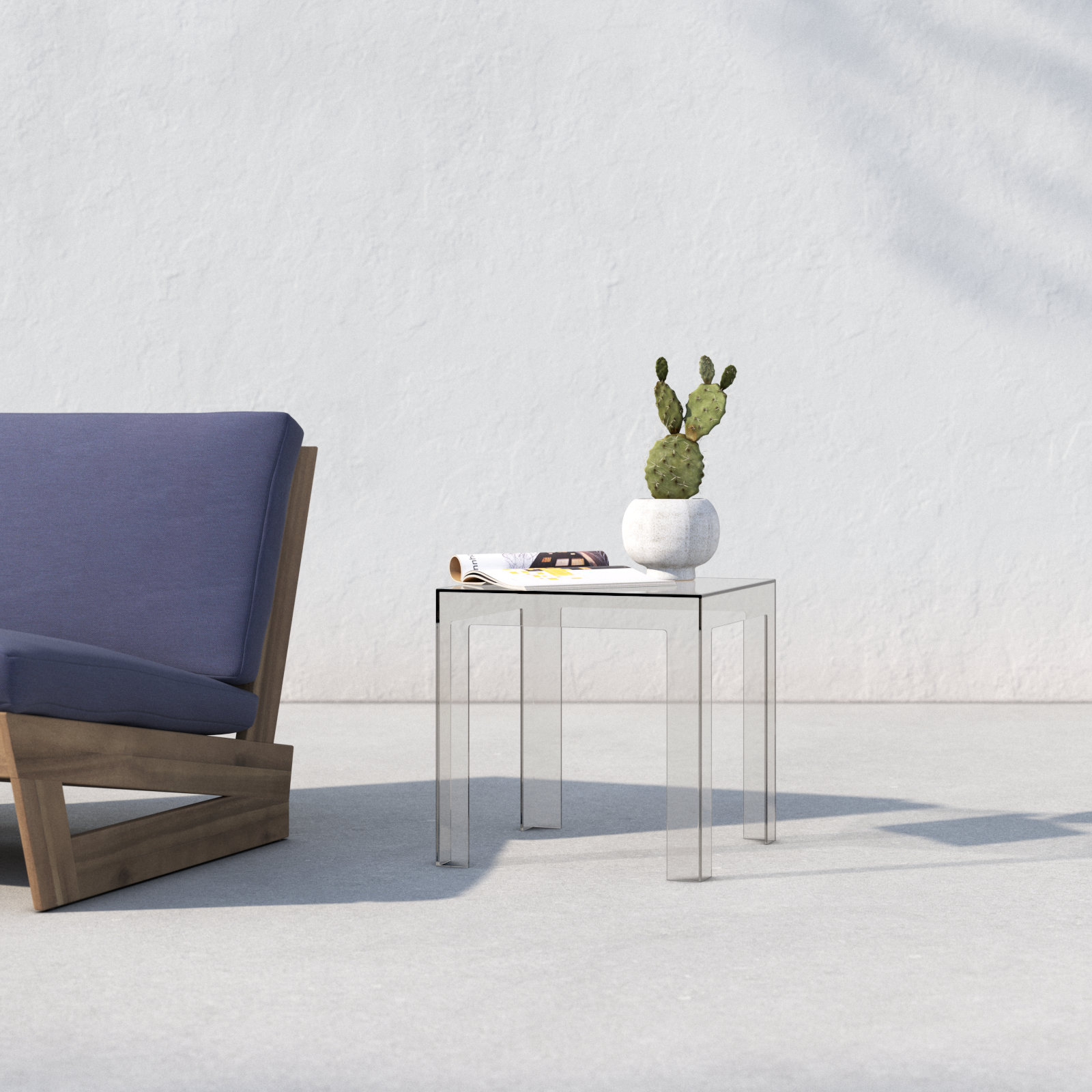 Jolly Coffee Table, Pale Smoke Gray