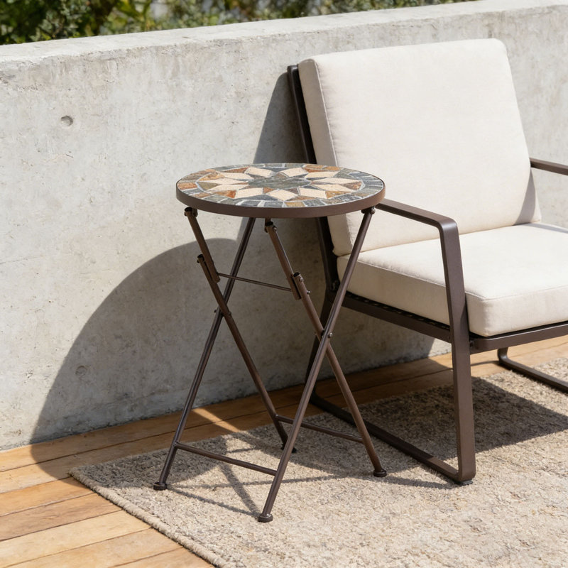 Table de bout en argent