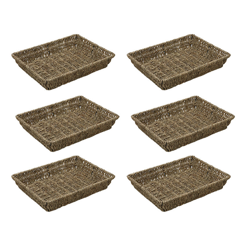JVL Seagrass Decorative Basket