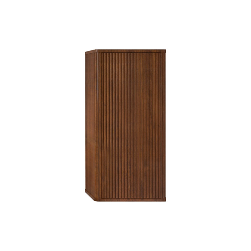 CC0414S305 Armoire latérale flottante rayée pour salle de bain, armoire de rangement murale pour petits espaces, pré-assemblée