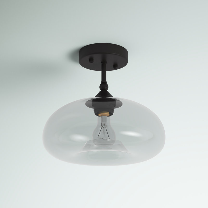 Keaon Glass Semi Flush Mount