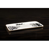 Bianco Nero Rectangle Tray Large