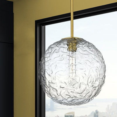 Barrington - 1 Light 10" Cord Hung Mini Pendant - Bulb Not Included -  Satin Nickel Finish
