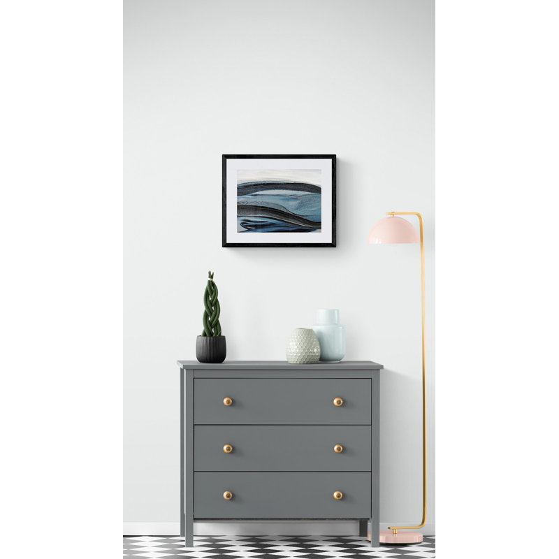 Halcyon Print by Novi Lim, Black Framed Canvas, 24" H x 32" W
