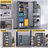 Cleaning Tool Cabinets With Locking Doors-118492205
