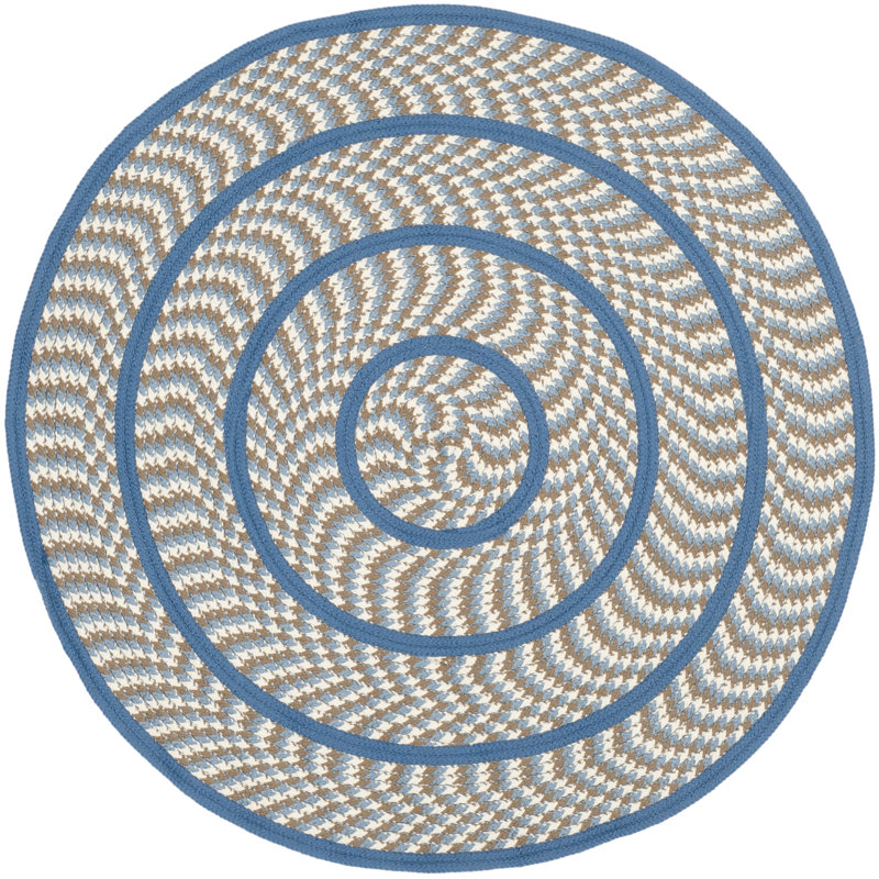 Georgina Hand Woven Performance Geometric Rug, Round 3'