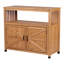 Buffet d'extérieur en bois avec fonction de rangement, aspect lattes pour un style classique, sapin massif de haute qualité, touche d'armoire de 42,06 po de profondeur,