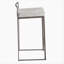 Tabouret de bar contemporain empilable en acier inoxydable avec coussin en tissu Cowboy par LumiSource - ensemble de 2-318276268-318276275
