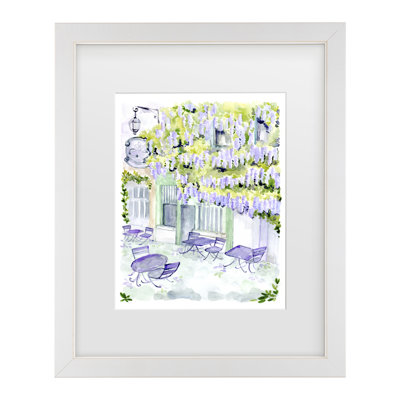 Bolog Rosana Laiz Blursbyai Naive Paris Cafe Matted Framed Art