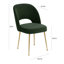 Chaise en velours Rizo Cognac-4605390