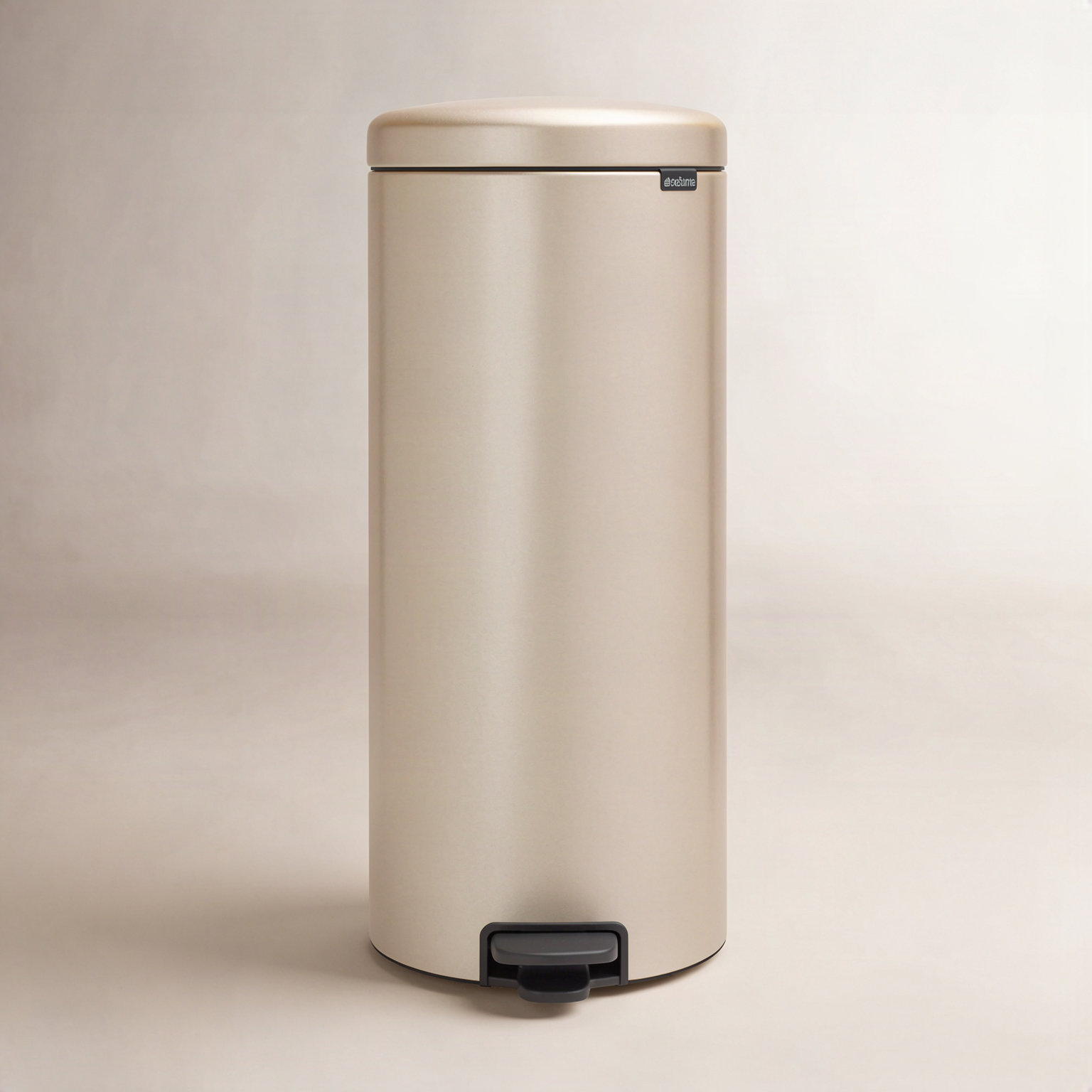 Brabantia Newicon 8gal Step-On Trash Can, Metallic Gold