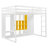Wood Loft Bed With Wardrobe-999532669-999532666