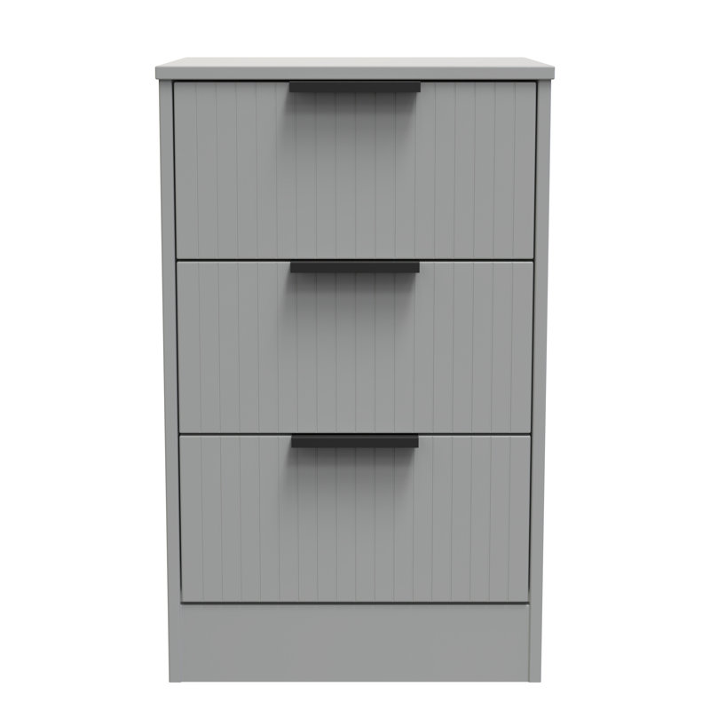 Atsumi 45cm W Manufactured Wood Bedside Table, Dusk Grey