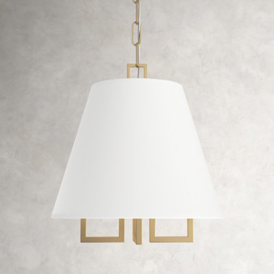 4 - Light Metal Dimmable Chandelier