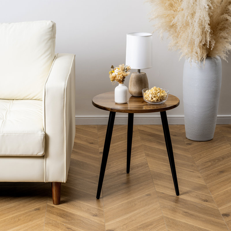 Acacia Wood Side Table