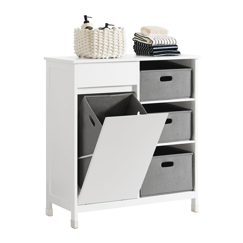 Wood Cabinet Laundry Hamper