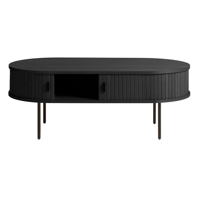 Iris Coffee Table, Black Oak