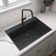 33'' L Drop-In Single Bowl Quartz Composite Kitchen Sink