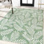 Tapis crème / vert Kelita Nevis Palm Frond-70302817