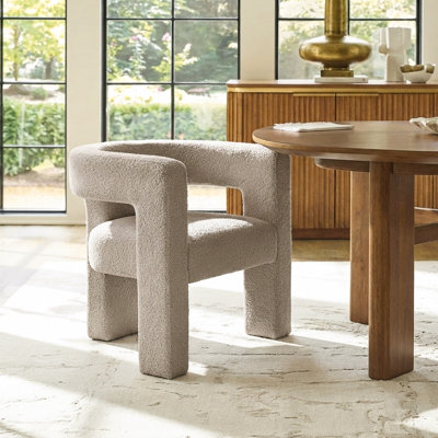 Brycie 28" W Boucle Square Armchair
