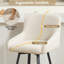 Swivel Counter Stool with Metal Frame-395802632