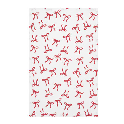 Holiday Festive Bows and Ribbons Christmas Towel
