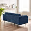 Ainaro Luxury Velvet 3 Seater Sofa With Cushions - Simple Sleek Modern Style Design-8600366