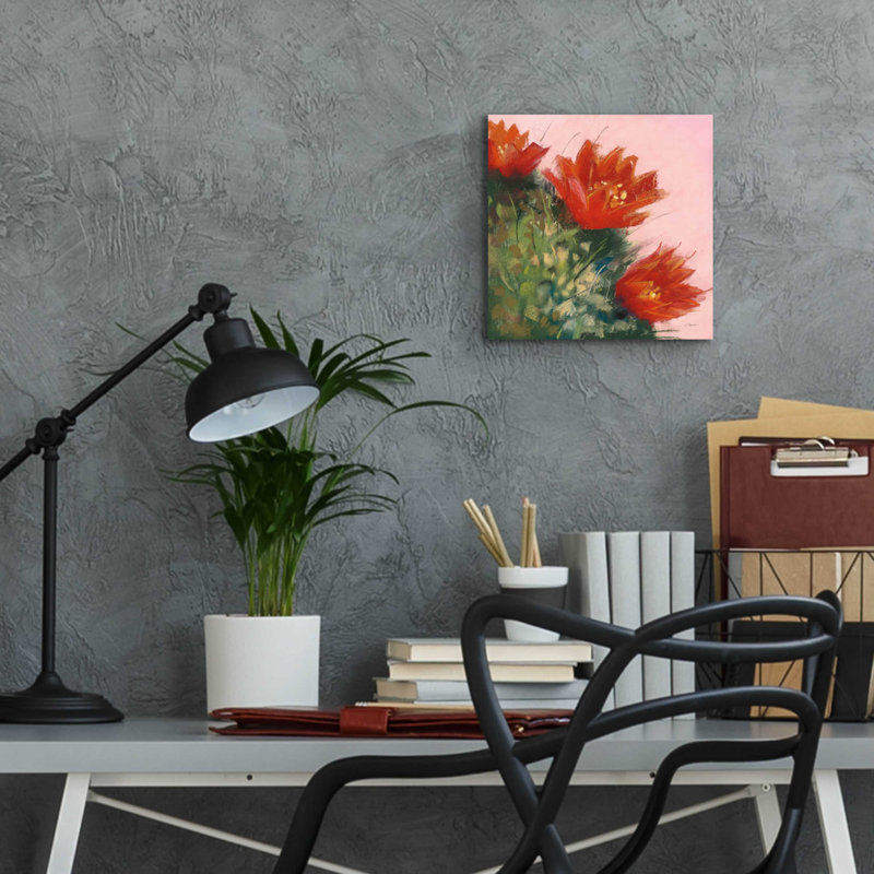 «Blooming Succulent IV» par Carol Rowan, H 12 po x l 12 po x P 0,13 po