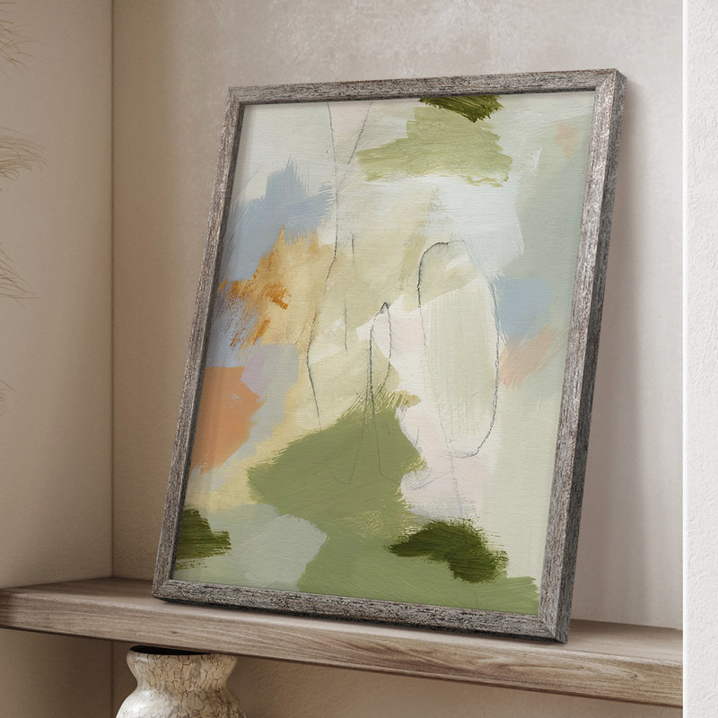 Verdure I, reproduction encadrée - bois massif, H 11 po x l 9 po