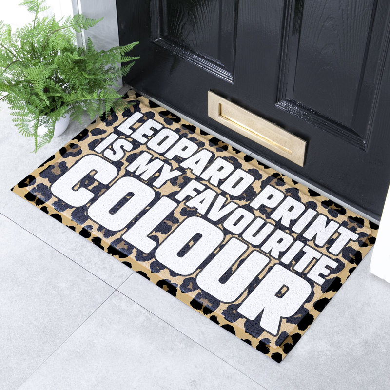Wetzel Non-Slip Animal Print Indoor / Outdoor Doormat