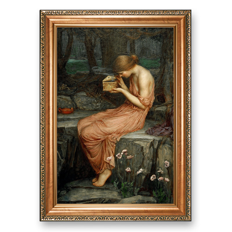 "Psyché" par John William Waterhouse, reproduction d'art classique du monde pour la décoration intérieure, cadre doré