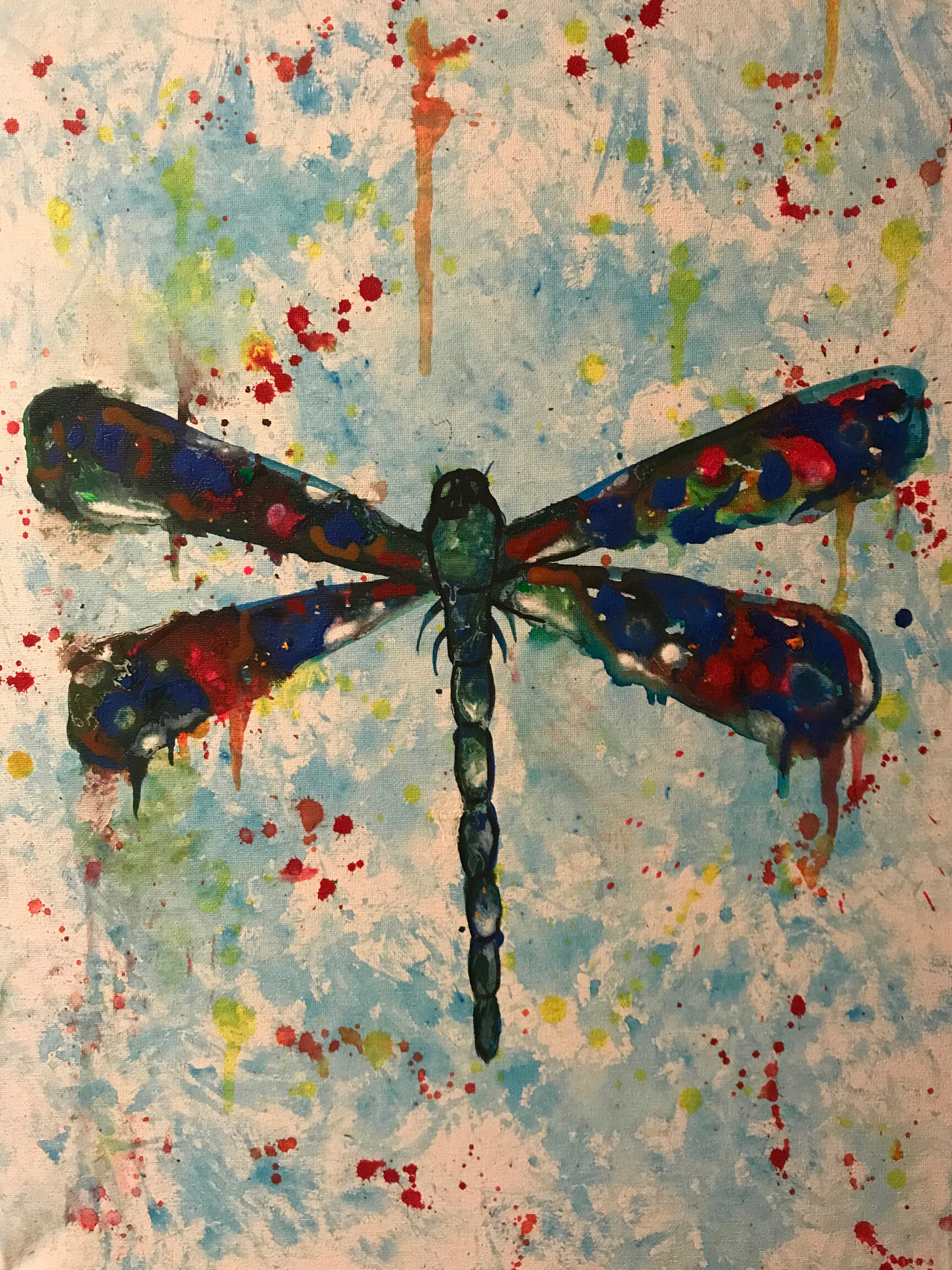 dragonfly abstract art