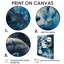 Blanc, bleu, astrologie, ascension du Capricorne - Astronomie, art mural du Capricorne, salon-790037945-790037946